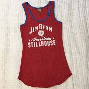 Jim Beam tanktop - red, white and blue